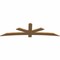 Ekena Millwork Alberta Smooth Timber Gable Bracket, Western Red Cedar, 96"W x 28"H x 1 1/2"D x 5 1/2"F, 7/12 Pitch GBW096X28X0206ALB00SWR - alternate 3